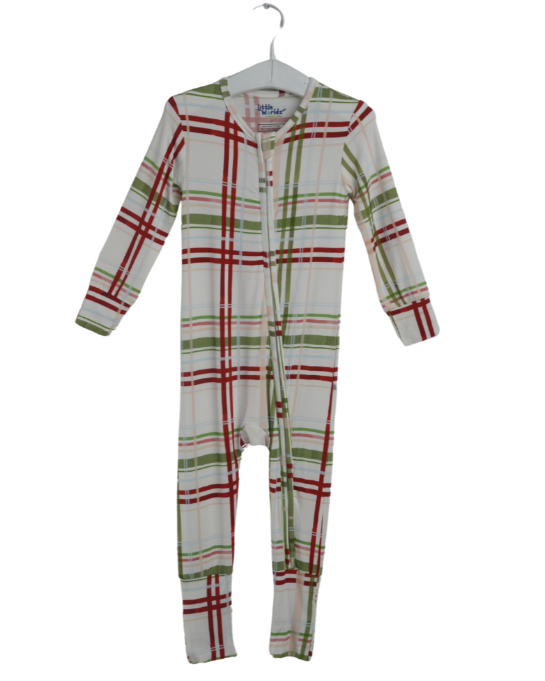 Plaid Christmas Bamboo Toddler Pajamas – Romper