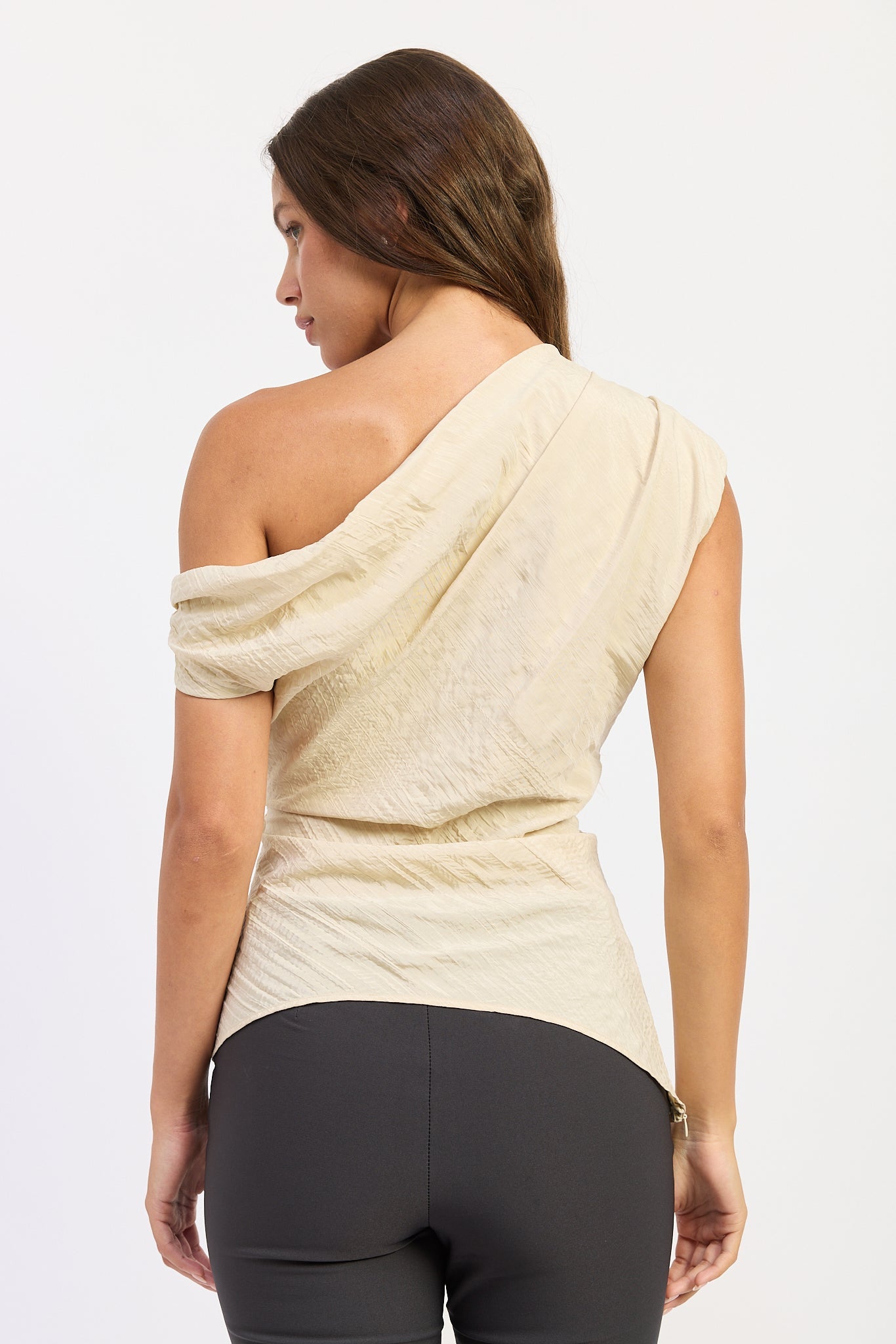 The Willow Asymmetrical Drape Top