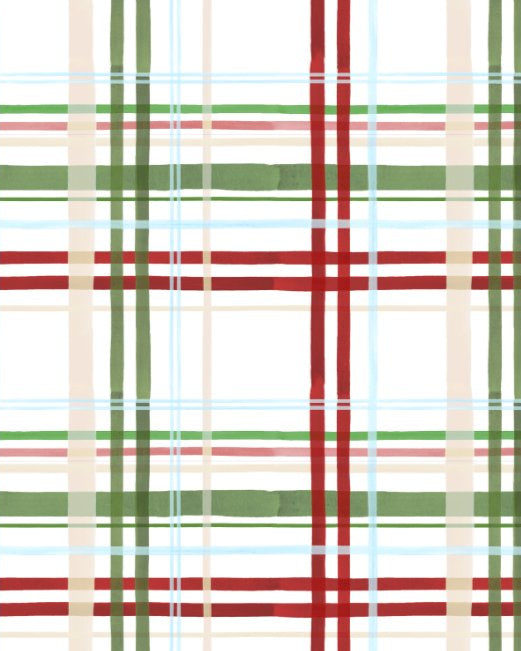 Plaid Christmas Bamboo Baby Pajamas – Zipper Footie
