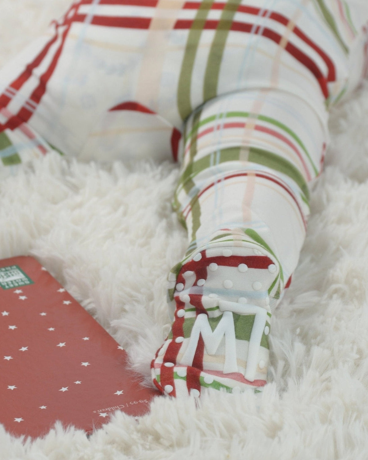 Plaid Christmas Bamboo Baby Pajamas – Zipper Footie