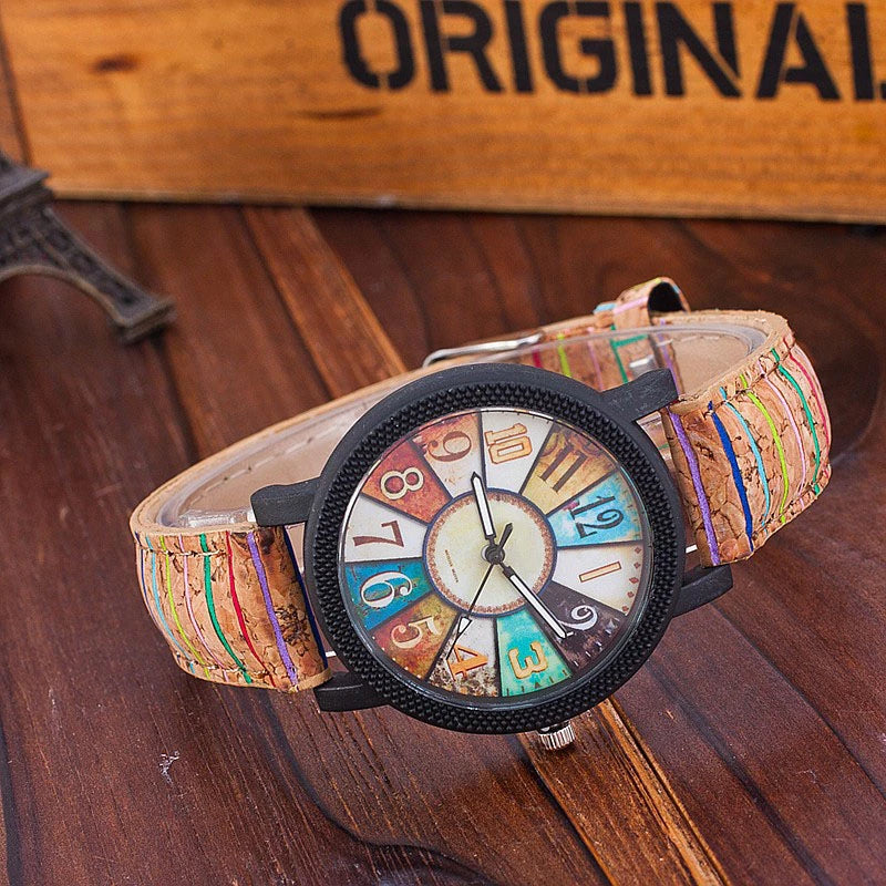 Casual Vintage Faux Leather Quartz Wrist Watch