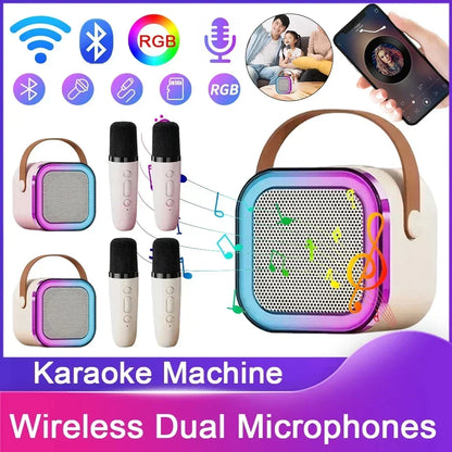 Bluetooth Wireless Microphone Karaoke Machine HIFI Stereo Sound Speaker - Mari’Anna Tees