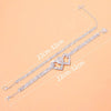 Double Heart Fashion Rhinestone Anklet