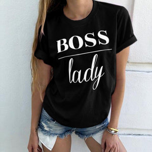 Summer Fashion “Mommy and Me” Printed T-Shirt Boss Lady Boss Baby 