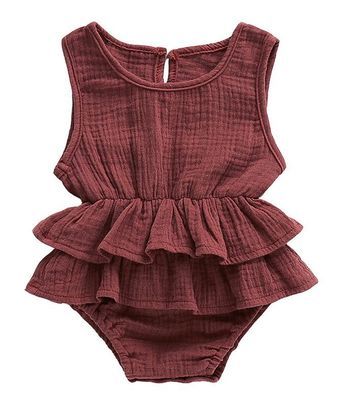 Baby Girl Striped Sleeveless Onesie - Mari’Anna Tees