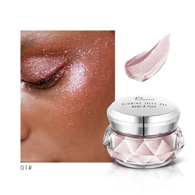 Face Highlighter Jelly - Glow Body Glitter Gel