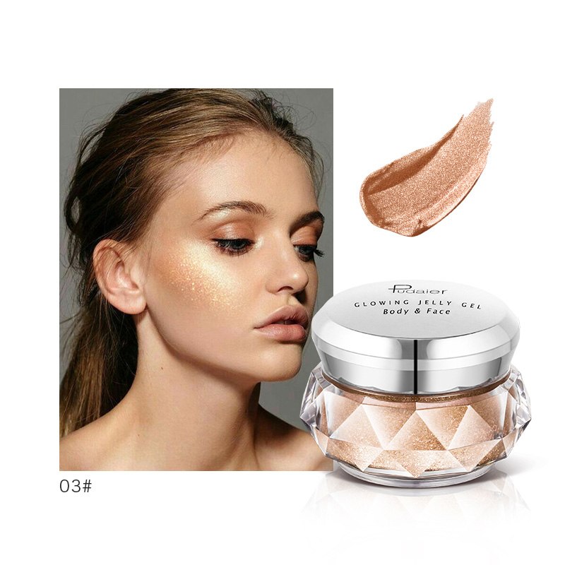 Face Highlighter Jelly - Glow Body Glitter Gel