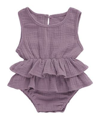 Baby Girl Striped Sleeveless Onesie - Mari’Anna Tees