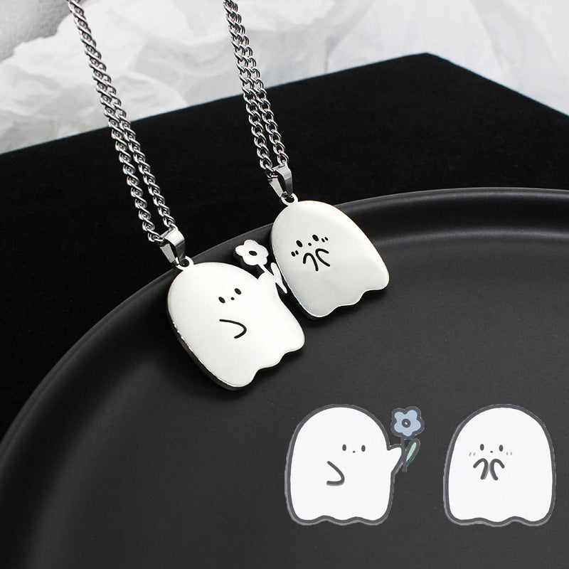 Cute Ghost Matching Necklace Jewelry Gifts - Mari’Anna Tees