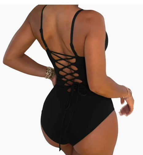 Backless String One-piece Swimsuit