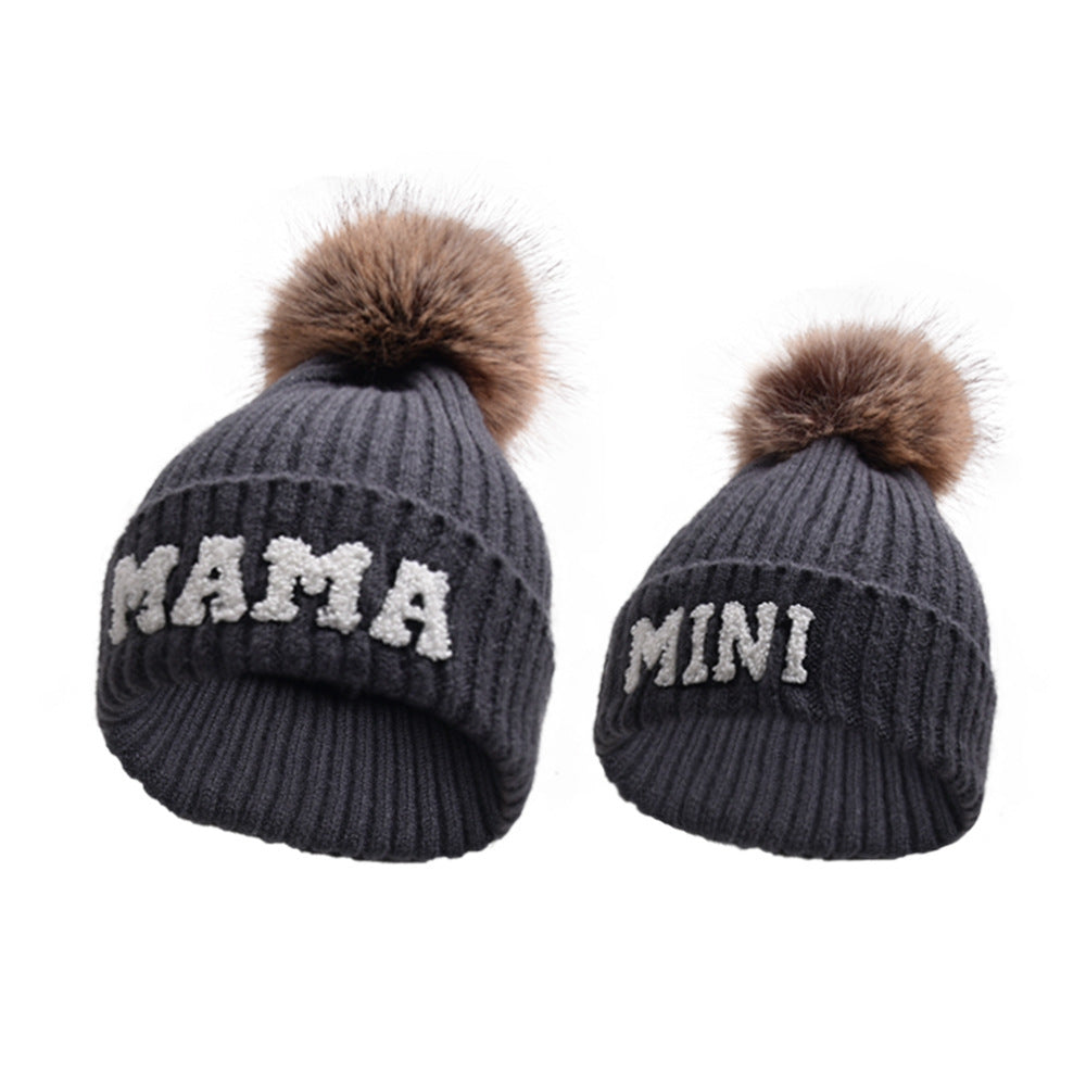 Mama Mini Matching Knit Beanie Hat