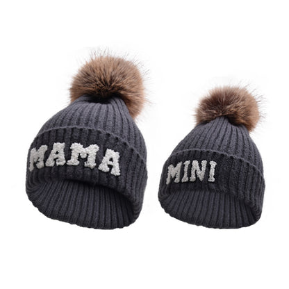 Mama Mini Matching Knit Beanie Hat - Mari’Anna Tees