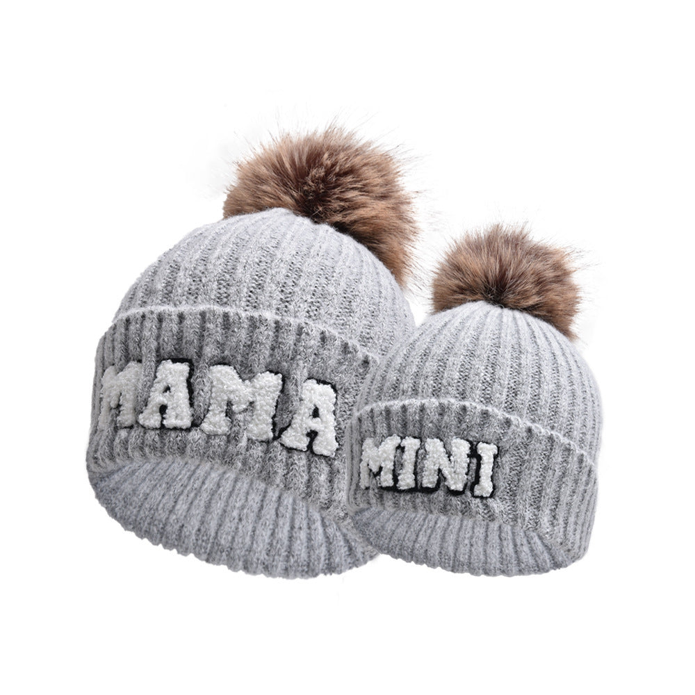 Mama Mini Matching Knit Beanie Hat