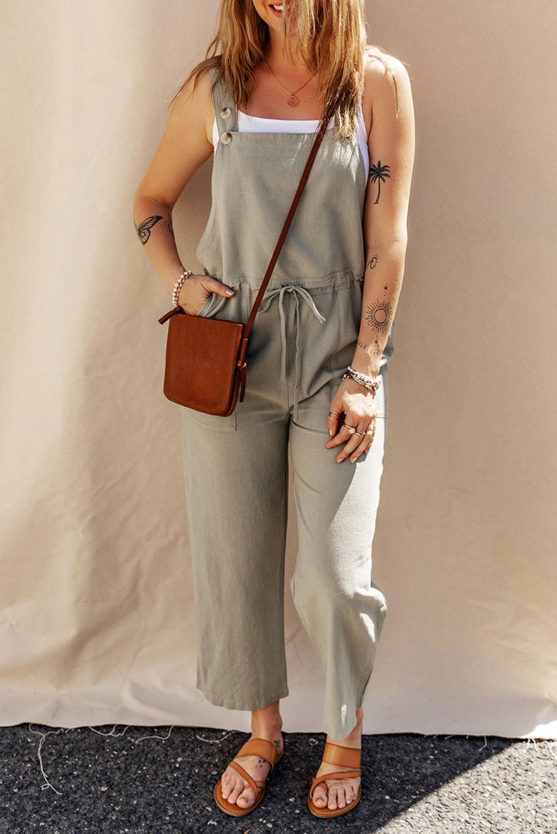 Breezy Comfort, Effortless Style: The Essential Loose-Fit Jumpsuit - Mari’Anna Tees