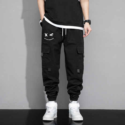 Men's New Trendy Loose Cargo Pants Versatile Outdoor Multi-pocket Style