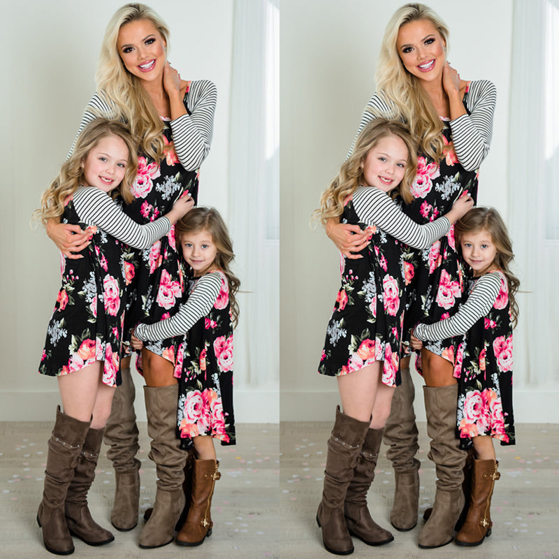 Mommy & Me Floral-Print Dress - Mari’Anna Tees