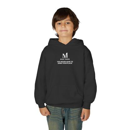 You Never Have to Earn Your Place Youth Hoodie