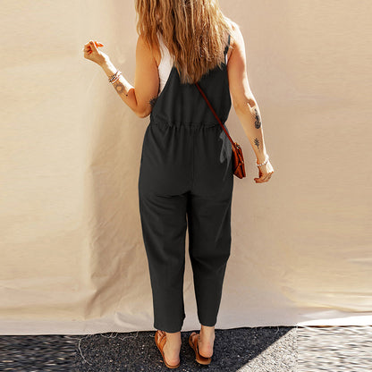 Breezy Comfort, Effortless Style: The Essential Loose-Fit Jumpsuit - Mari’Anna Tees