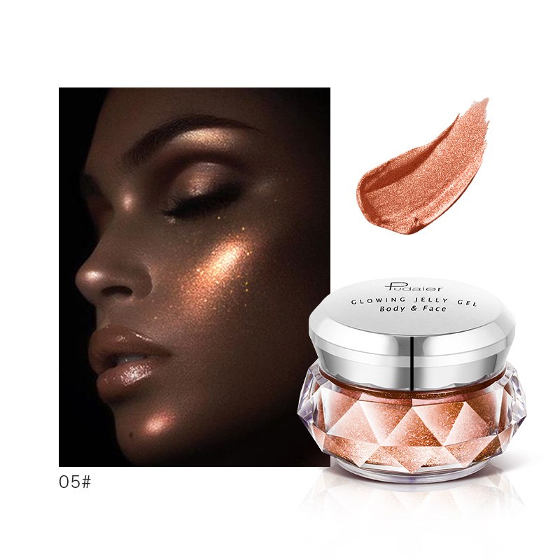 Face Highlighter Jelly - Glow Body Glitter Gel