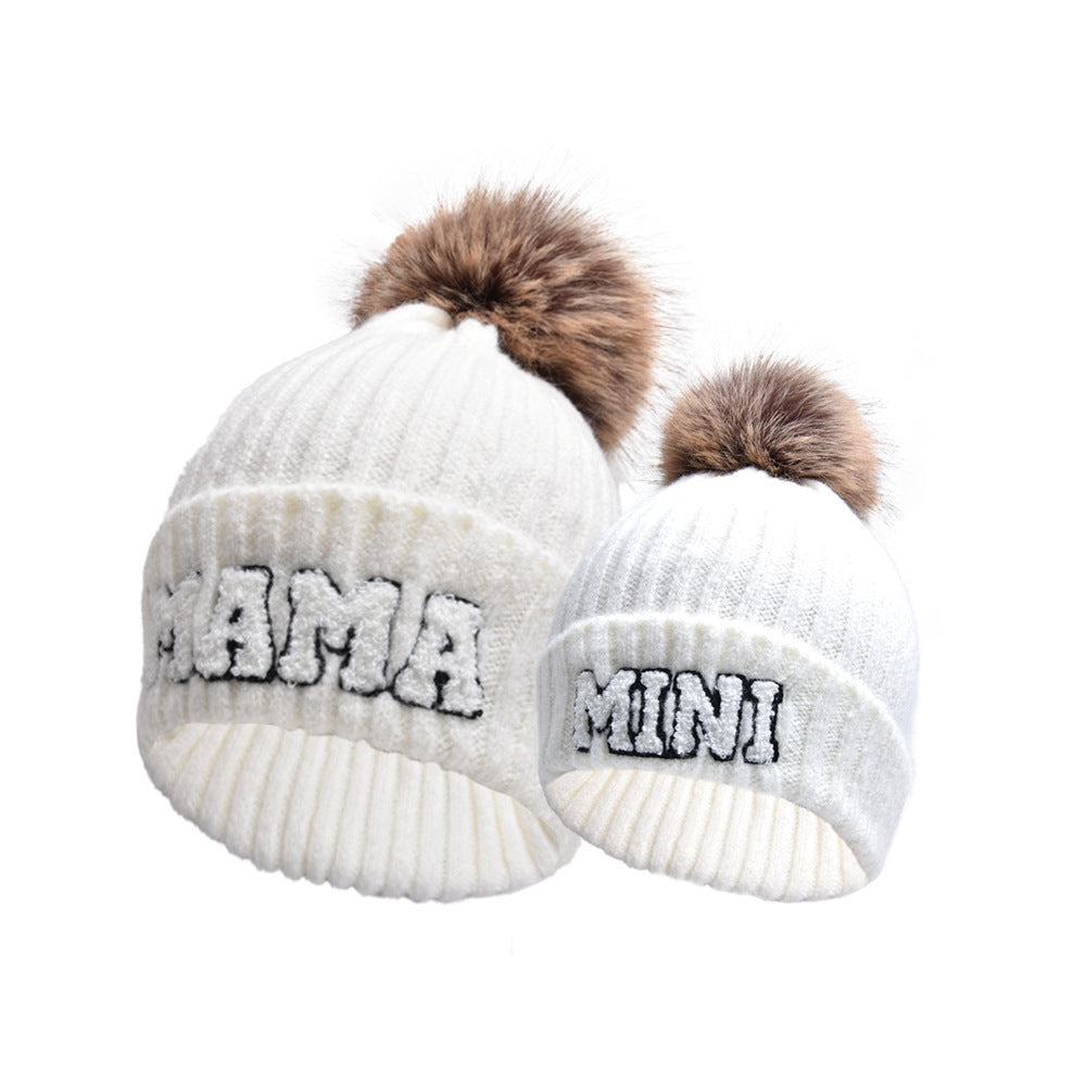 Mama Mini Matching Knit Beanie Hat