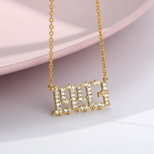 Number Year Plated Necklace