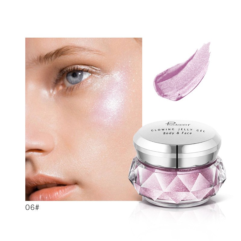 Face Highlighter Jelly - Glow Body Glitter Gel