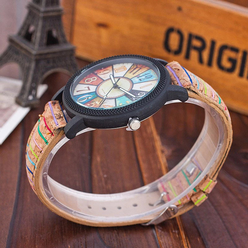Casual Vintage Faux Leather Quartz Wrist Watch