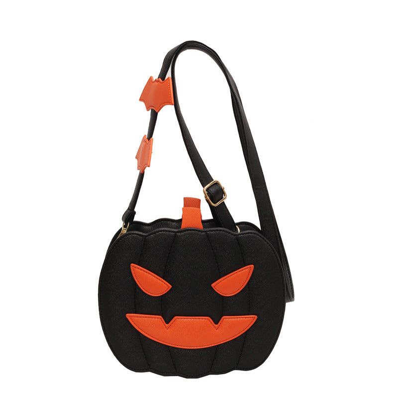 Cute Jack-o'-lantern Crossbody Bag With Bat Personalized Creative Women’s Bag - Mari’Anna Tees