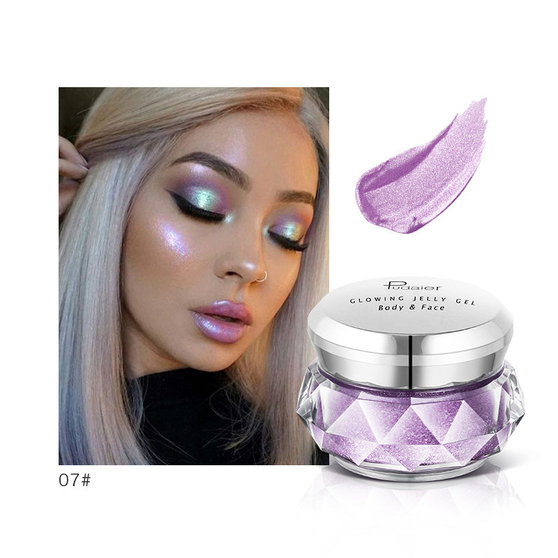 Face Highlighter Jelly - Glow Body Glitter Gel