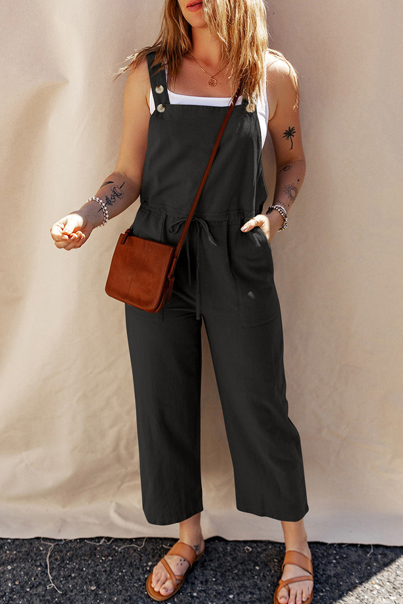 Breezy Comfort, Effortless Style: The Essential Loose-Fit Jumpsuit - Mari’Anna Tees