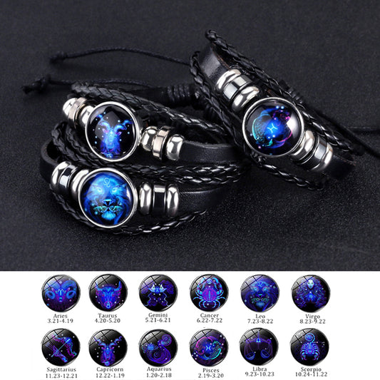 12 Constellations Luminous Fashion Bracelet 