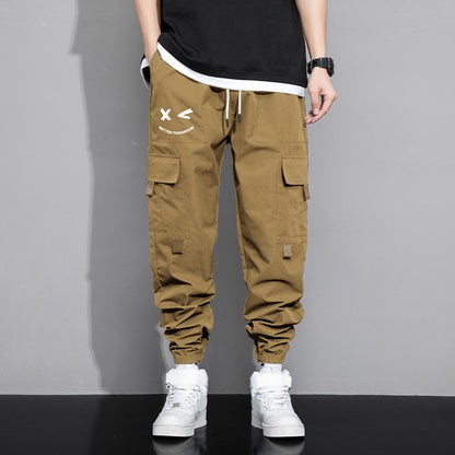 Men's New Trendy Loose Cargo Pants Versatile Outdoor Multi-pocket Style - Mari’Anna Tees