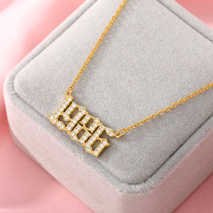 Number Year Plated Necklace