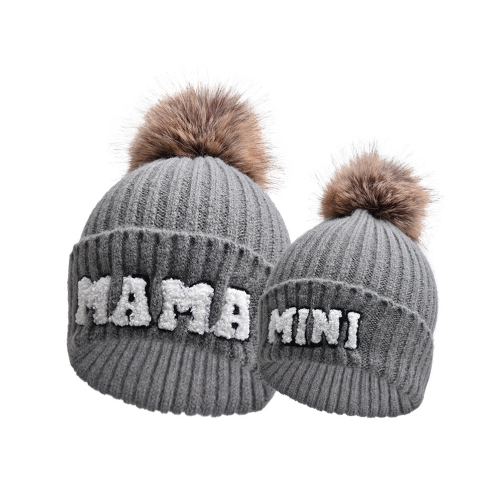 Mama Mini Matching Knit Beanie Hat