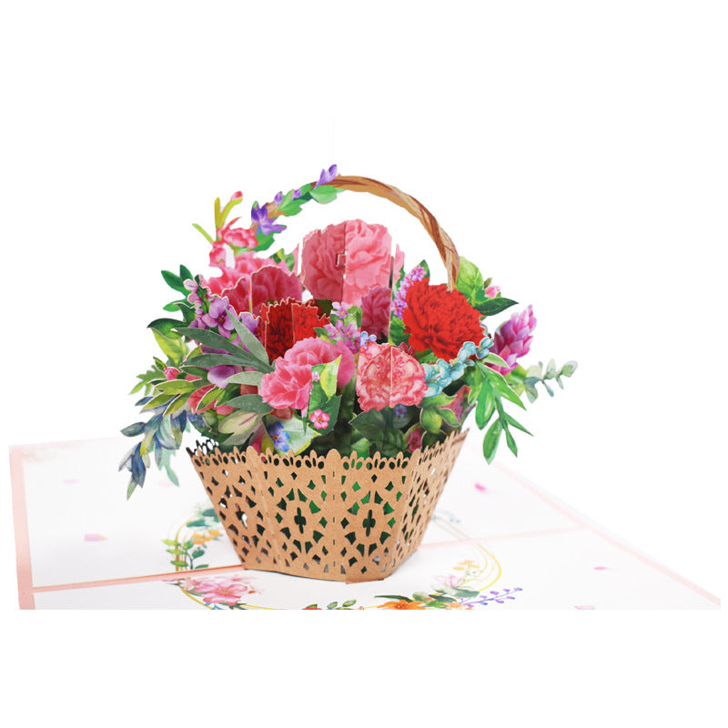 3D PopUp Mother’s Day Flower Bouquet Card 