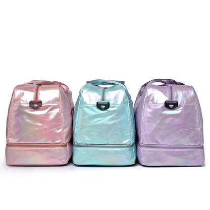 Large Capacity Holographic Duffel Bag with Strap - Mari’Anna Tees