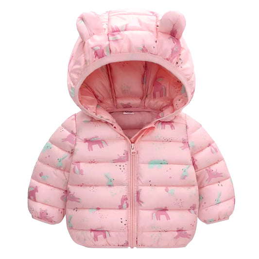 Children's/Baby Hooded Lightweight Down Jackets Autumn Winter Outerwear - Mari’Anna Tees