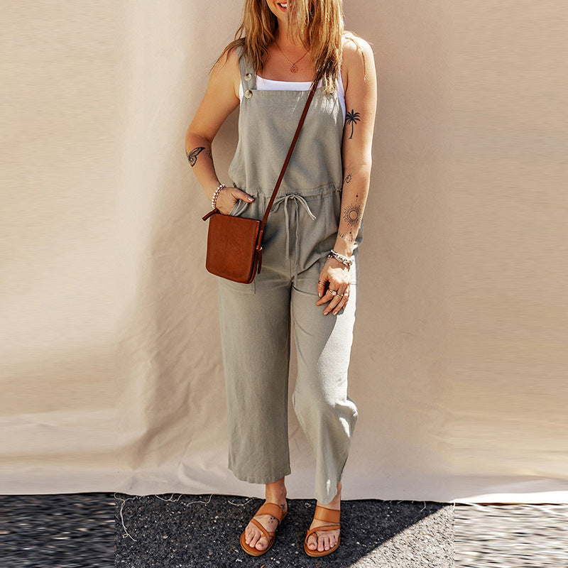 Breezy Comfort, Effortless Style: The Essential Loose-Fit Jumpsuit - Mari’Anna Tees