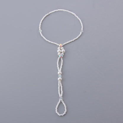 Fashion Pearl Stretch Foot Chain Anklet - Mari’Anna Tees