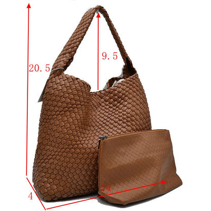 The Woven Slouch Shoulder Bag