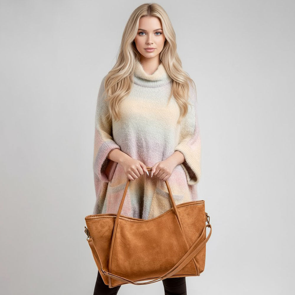 The Sienna Faux Suede Carryall
