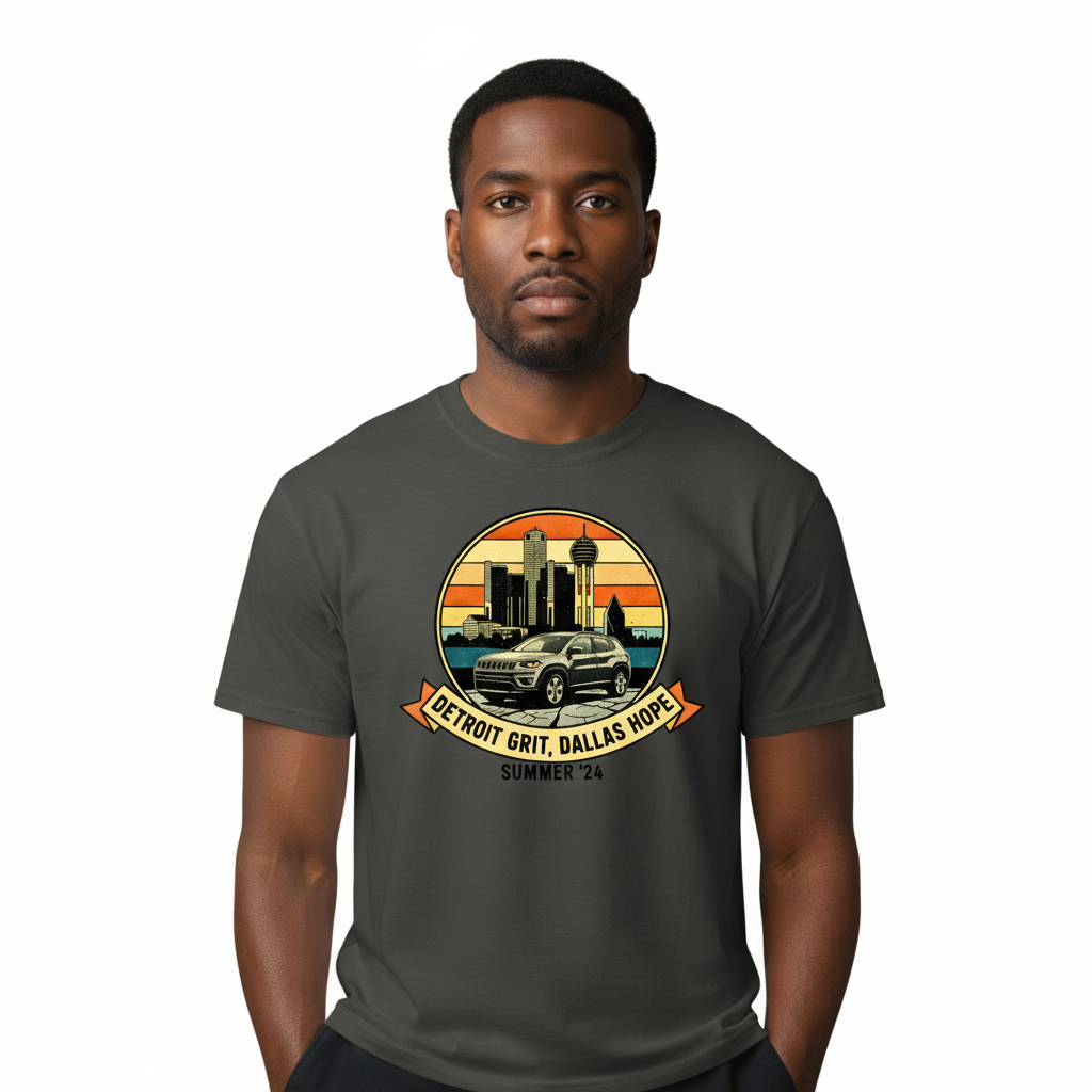 The Detroit to Dallas Legacy Tee | Vintage Road to Resilience