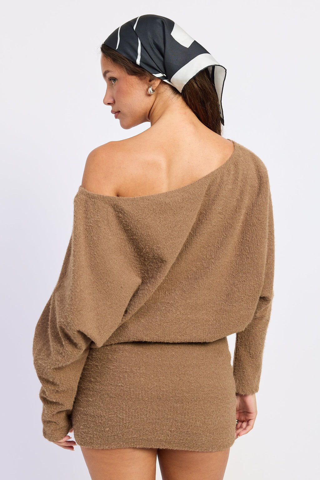 The Rosaline Asymmetrical Off-Shoulder Mini Dress