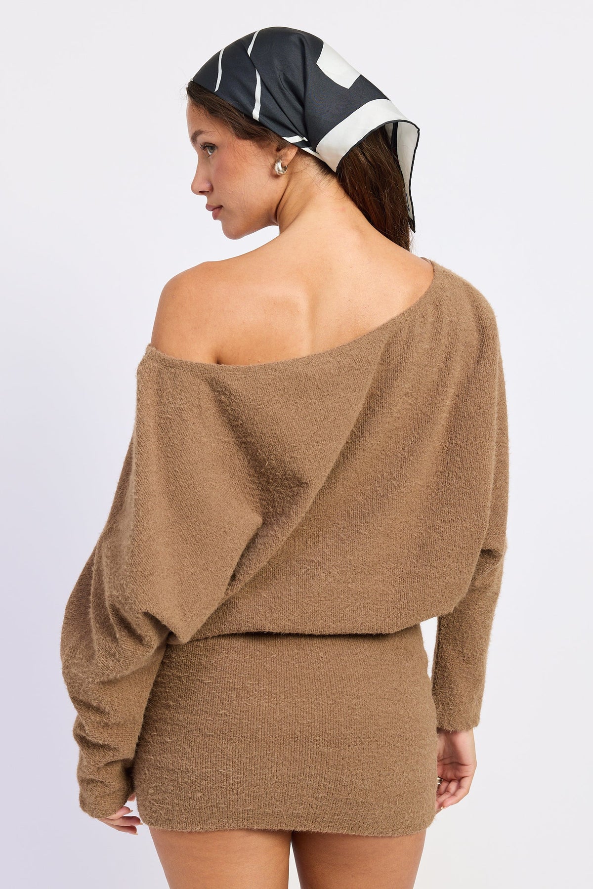 The Rosaline Asymmetrical Off-Shoulder Mini Dress