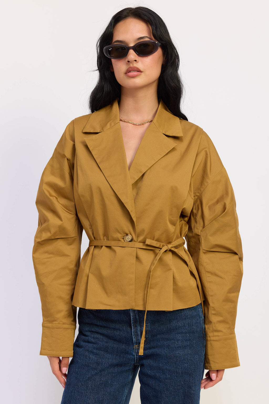 The Teagan Cinched-Waist Utility Jacket