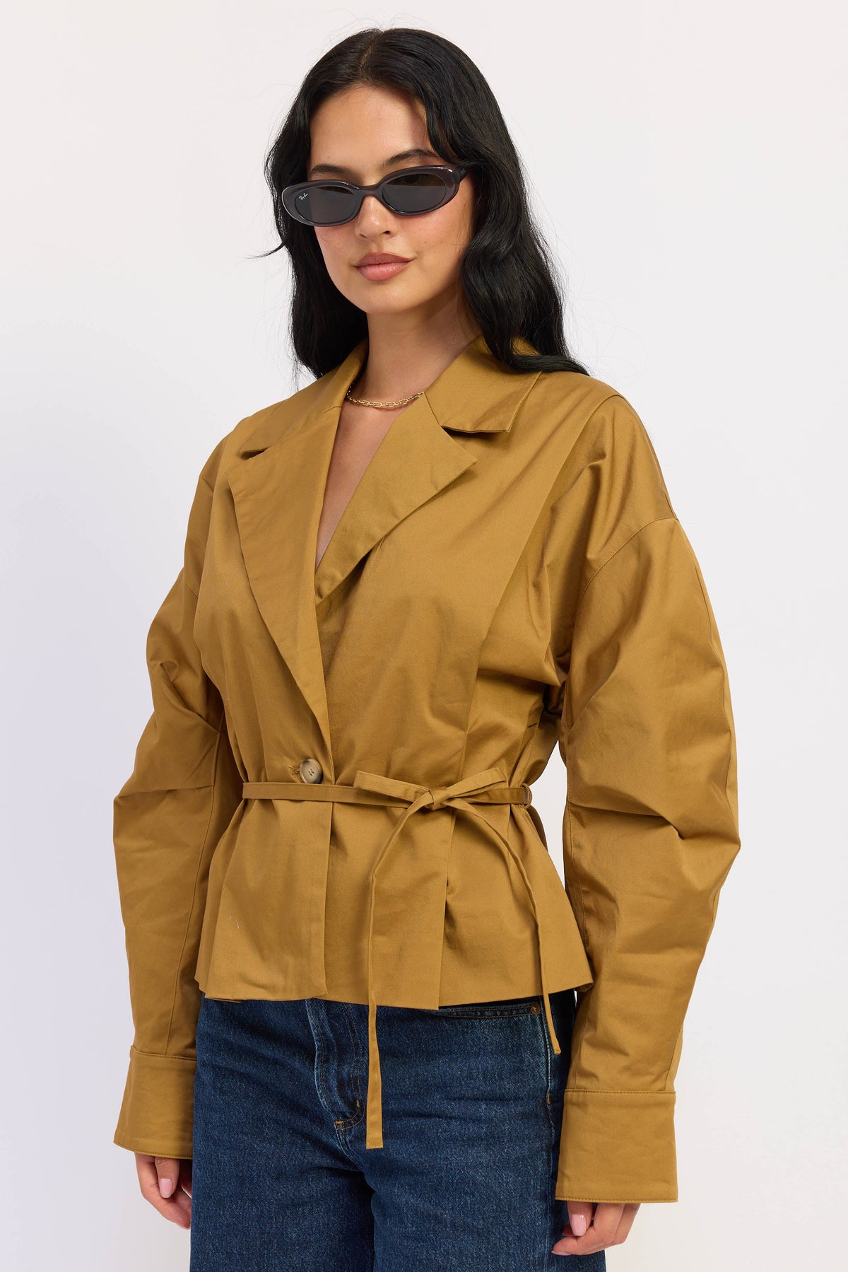 The Teagan Cinched-Waist Utility Jacket