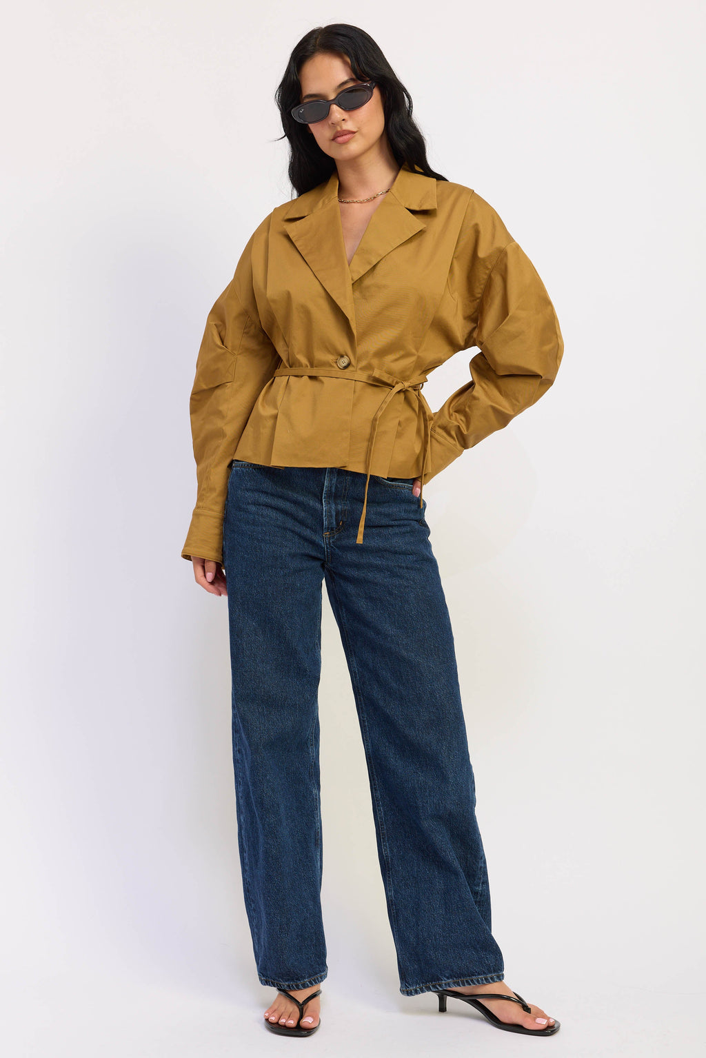 The Teagan Cinched-Waist Utility Jacket