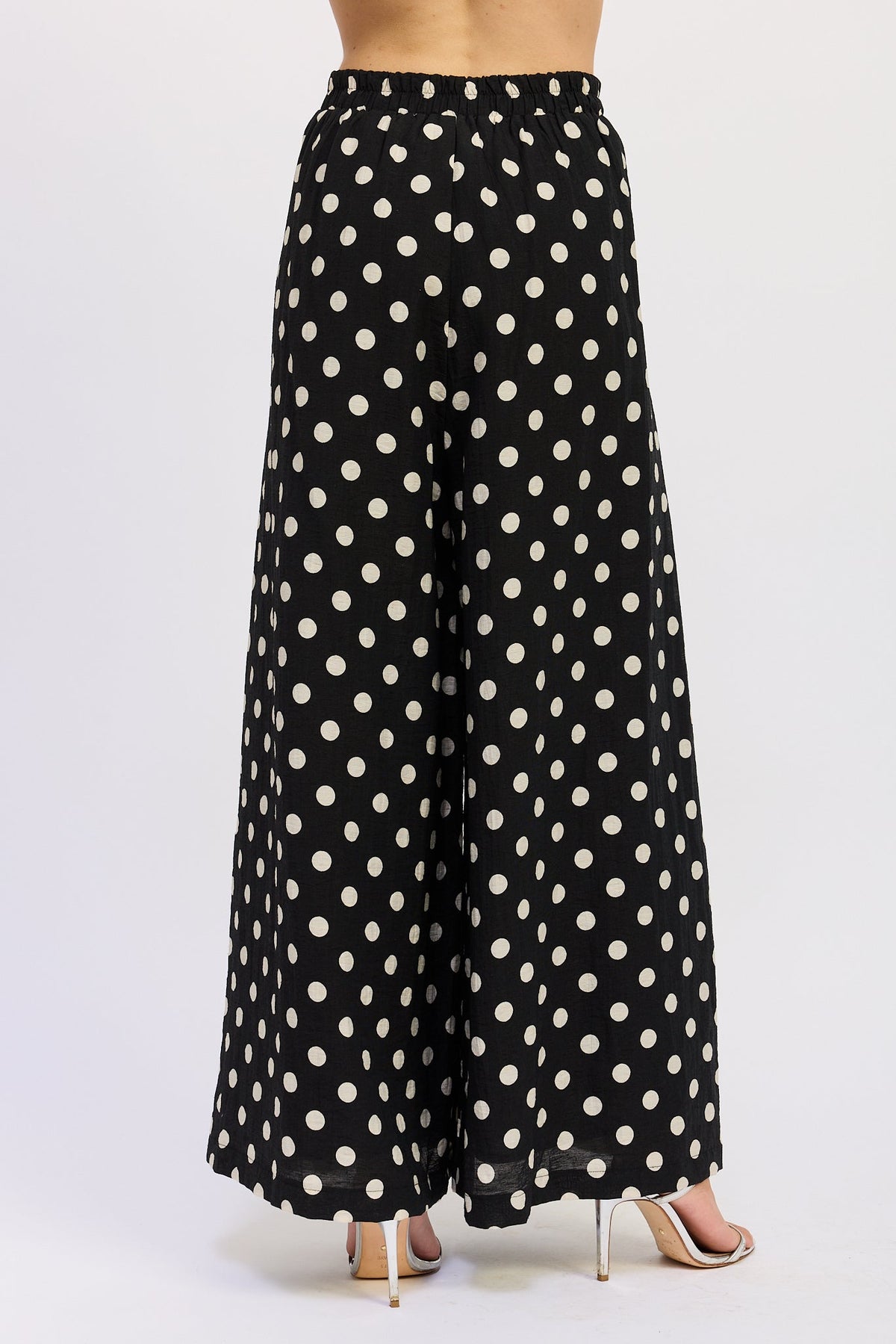 The Alice Polka Dot Wide-Leg Pants