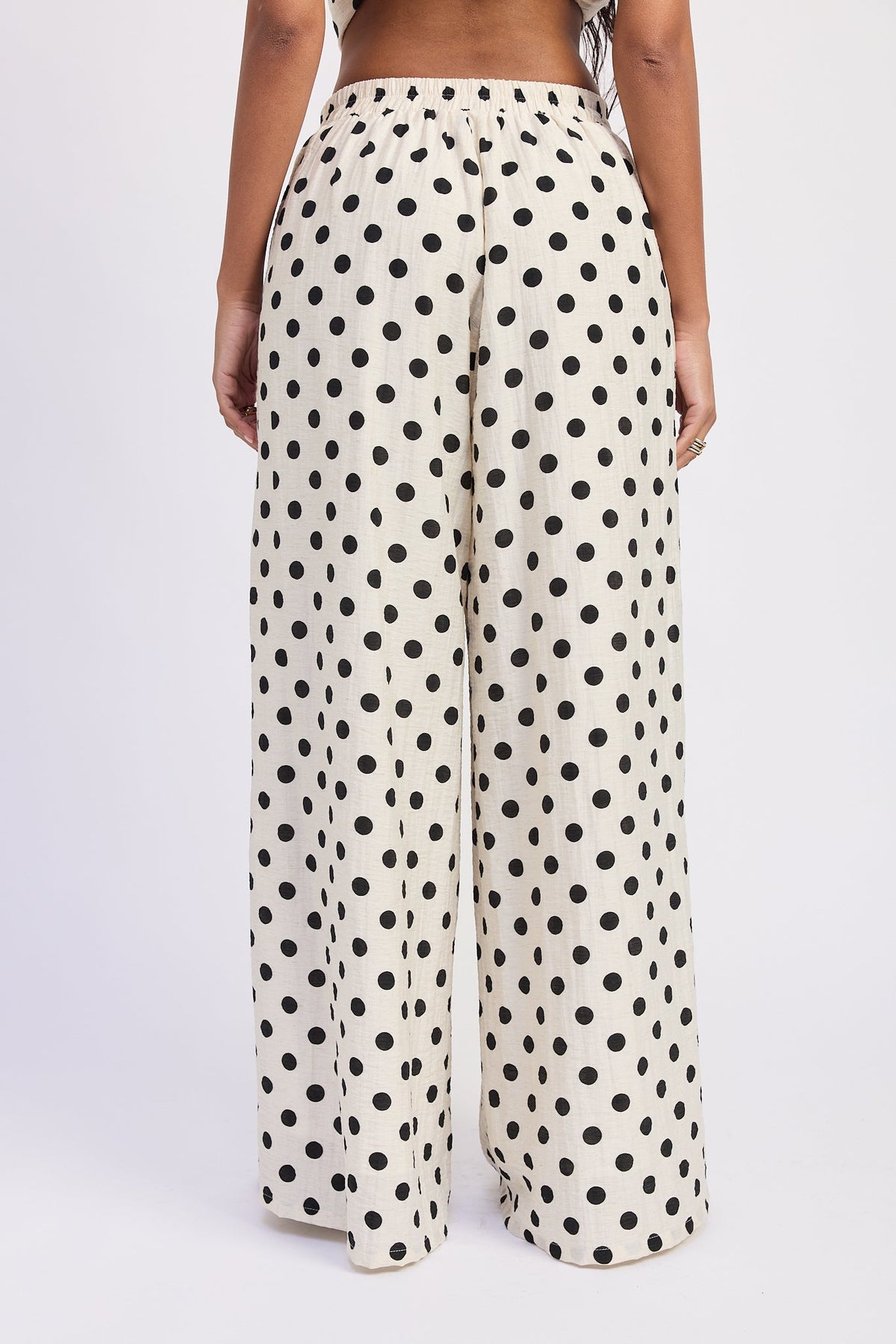 The Alice Polka Dot Wide-Leg Pants