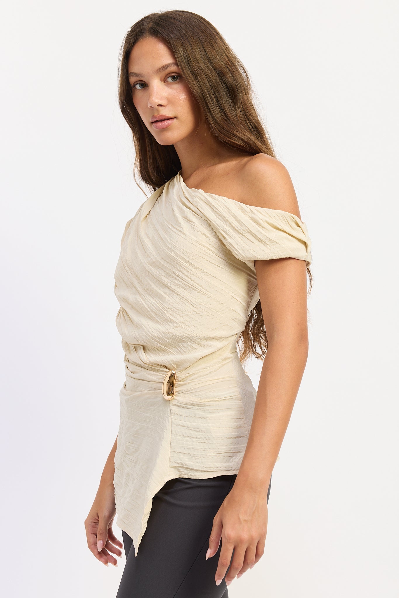 The Willow Asymmetrical Drape Top